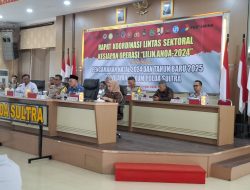Polda Sultra Gelar Rakor Lintas Sektoral Jelang Natal dan Tahun Baru