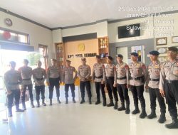 Subsatgas PAM Pastikan Keamanan Kantor Penyelenggara Pilkada Aman di Hari Raya Natal