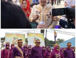 Bupati Koltim Abdul Azis Pimpin Upacara Hut ke-12 Tahun dilapangan Sepak Bola Ladongi
