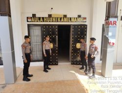 Subsatgas Pam Kantor Penyelenggara Pilkada Pastikan Keamanan Kantor KPU dan Bawaslu Sultra Kondusif