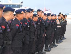 374 Personil Gabungan BKO Buton Tengah Diberangkatkan untuk Antisipasi Gangguan Kamtibmas Jelang dan Pasca Putusan PHPU