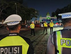 Patroli Skala Besar Ditlantas Polda Sultra Jaga Kondusifitas Kota Kendari