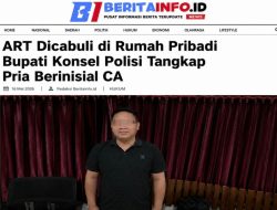 ART Dicabuli di Rumah Pribadi Bupati Konsel Polisi Tangkap Pria Berinisial CA