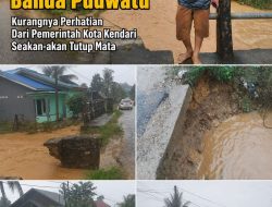 Hujan Deras Rendam Jalan Banda Puuwatu Kurangnya Perhatian Dari Pemerintah Kota Kendari Seakan-akan Tutup Mata