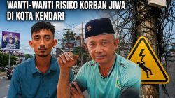 Sorotan Publik Menguat, Aktivis Ingatkan Bahaya Kabel Semrawut Wanti-Wanti Risiko Korban Jiwa di Kota Kendari