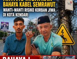Sorotan Publik Menguat, Aktivis Ingatkan Bahaya Kabel Semrawut Wanti-Wanti Risiko Korban Jiwa di Kota Kendari