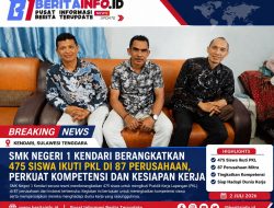 SMK Negeri 1 Kendari Berangkatkan 475 Siswa Ikuti PKL di 87 Perusahaan, Perkuat Kompetensi dan Kesiapan Kerja