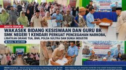 Wakasek bidang kesiswaan dan Guru BK SMK Negeri 1 Kendari Perkuat Pencegahan Narkoba, Libatkan Orang Tua, BNN, Polda Sultra dan Dunia Industri