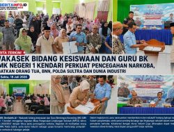 Wakasek bidang kesiswaan dan Guru BK SMK Negeri 1 Kendari Perkuat Pencegahan Narkoba, Libatkan Orang Tua, BNN, Polda Sultra dan Dunia Industri