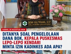 Ditanya Soal Pengelolaan Dana BOK, Kepala Puskesmas Lepo-Lepo Kendari Minta Izin Kadinkes ada apa? 
