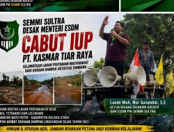 Jangan Biarkan Petani Jadi Korban, SEMMI Sultra Desak ESDM Cabut IUP PT Kasmar Tiar Raya