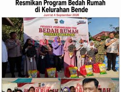 Wali Kota Kendari dan Polresta Kendari Resmikan Program Bedah Rumah di Kelurahan Bende